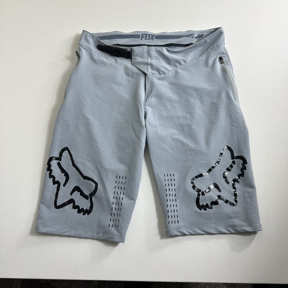 Fox Racing Flexair MTB Mountain Bike Shorts Dirt Active Gray Stretch Men SZ 34